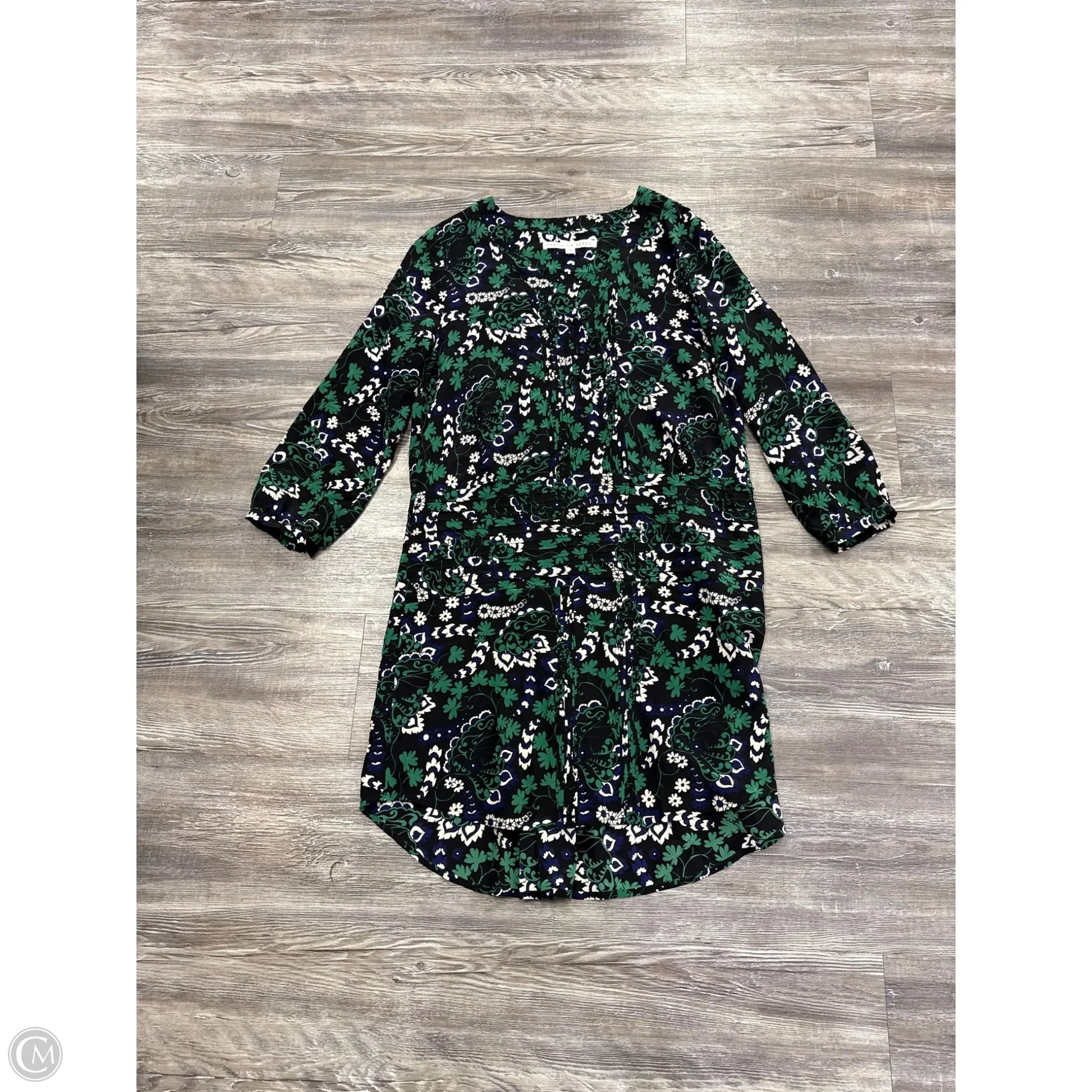 veronica beard green dress Maxi Gemma Silk-Blend Satin $698 Size 8 Fully lined Dress Casual Short By Veronica