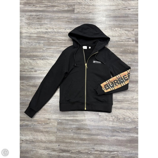 Sweatshirt Luxury Designer By Burberry In Black, Size: Xs