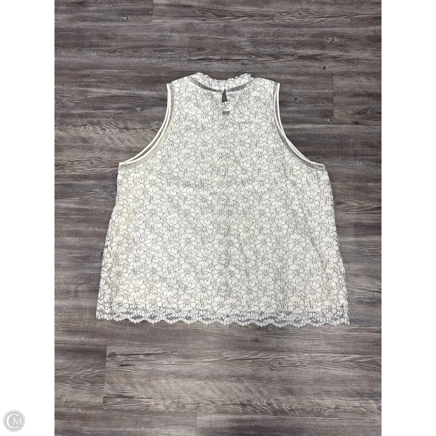 Top Sleeveless By Torrid In White, Size: 4x