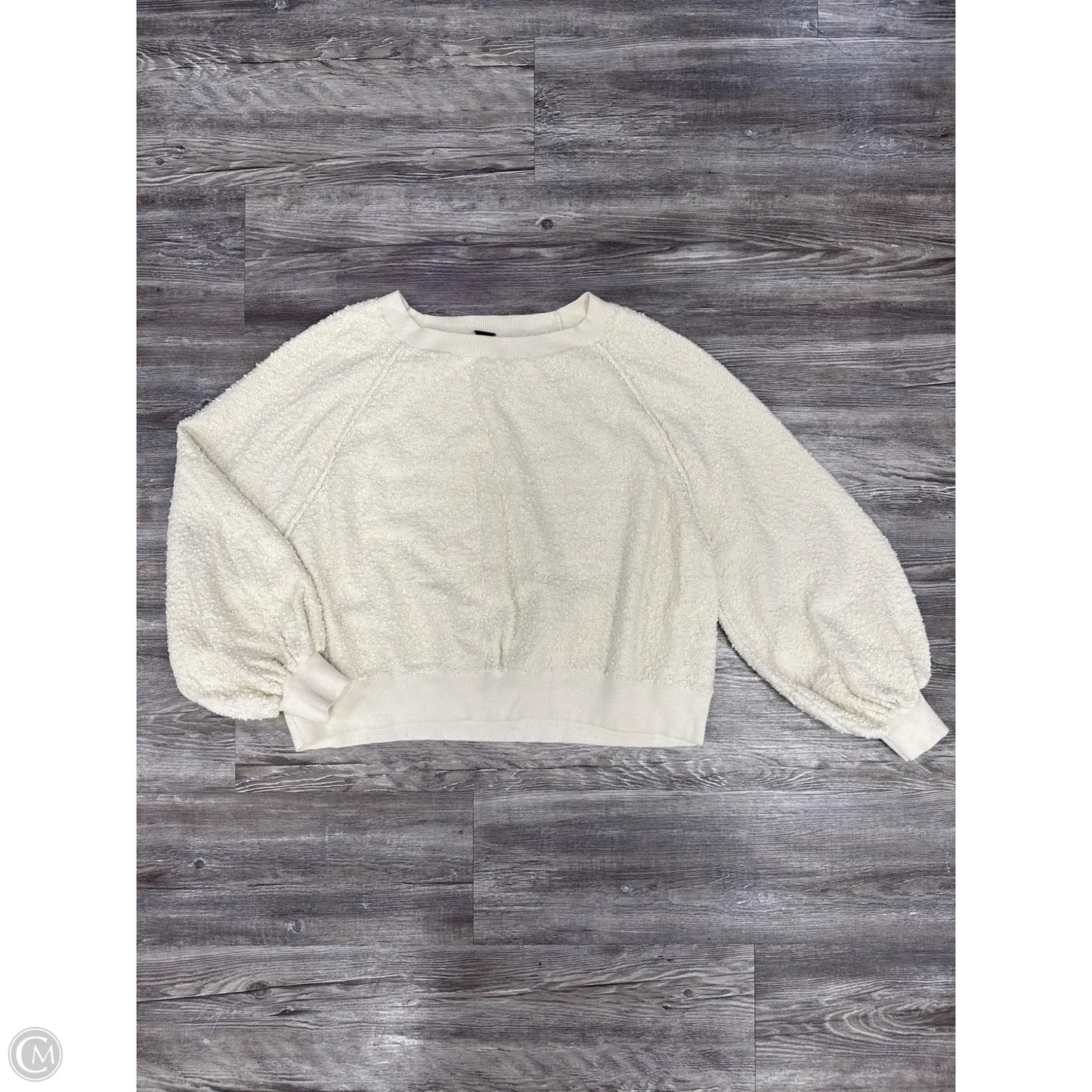 Sweatshirt Crewneck By Free People In Cream, Size: S