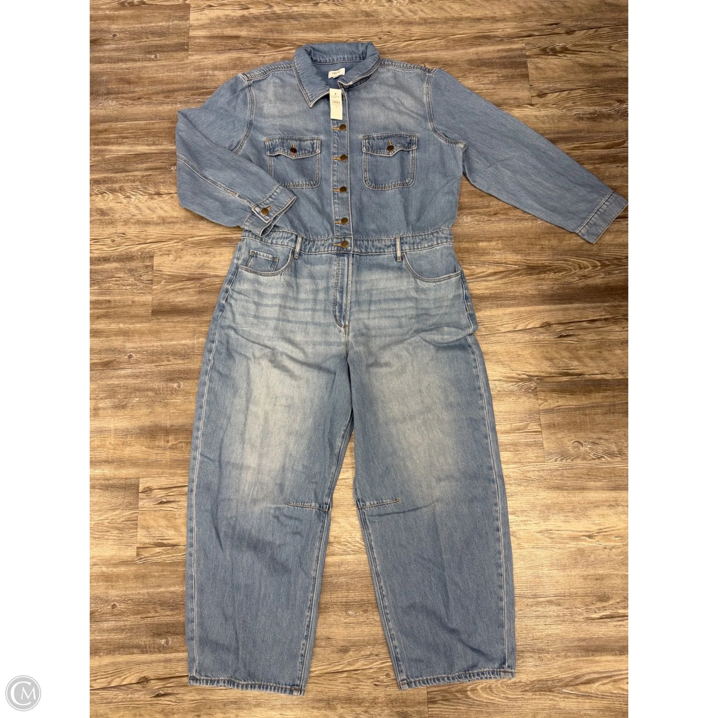 Jumpsuit By Loft In Blue Denim, Size: 1x