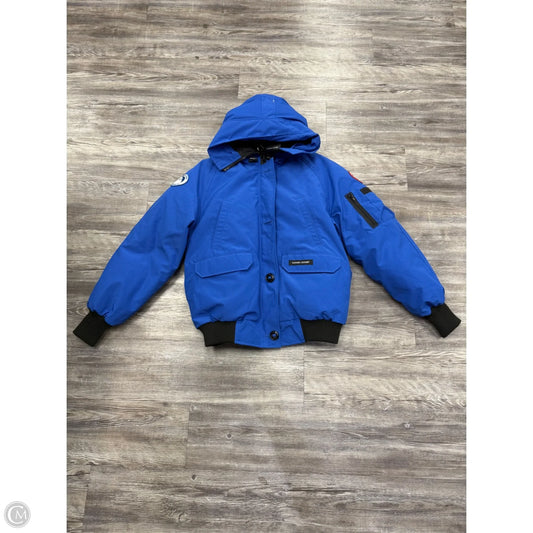 Jacket Luxury Designer By Canada Goose In Blue, Size: Xl