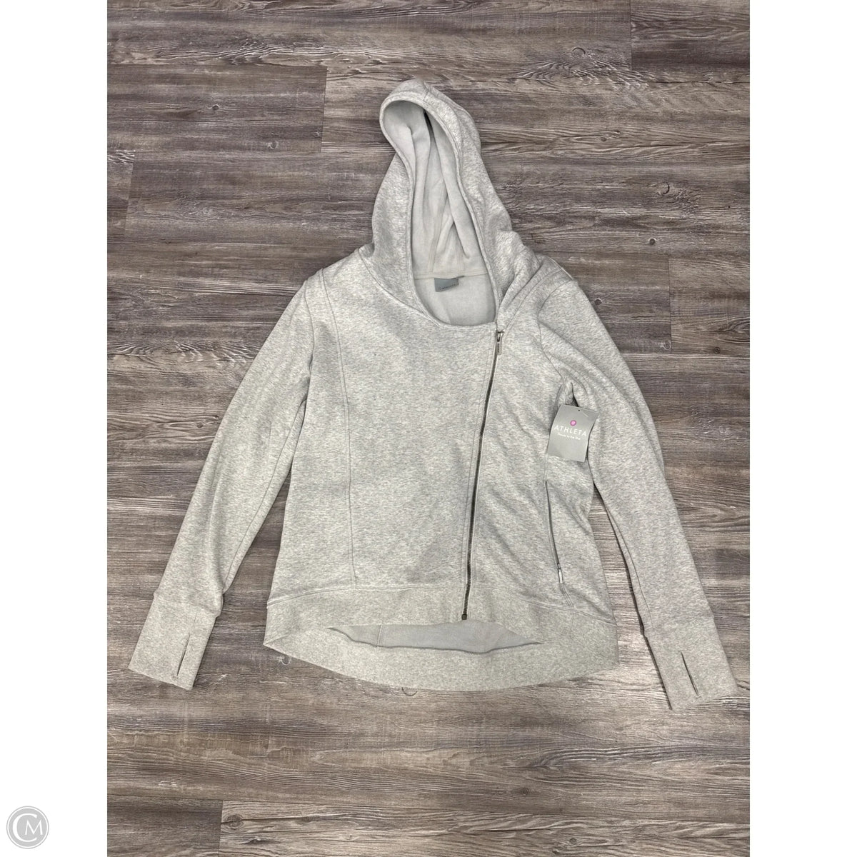 Athletic Jacket By Athleta In Grey, Size: Xl