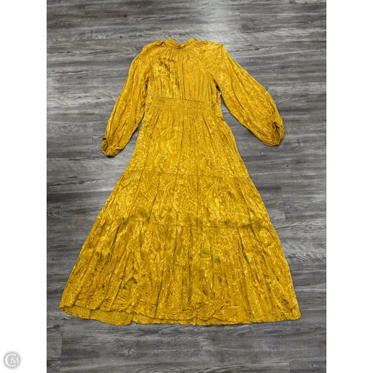 Dress Casual Maxi By Anthropologie In Yellow, Size: Xl