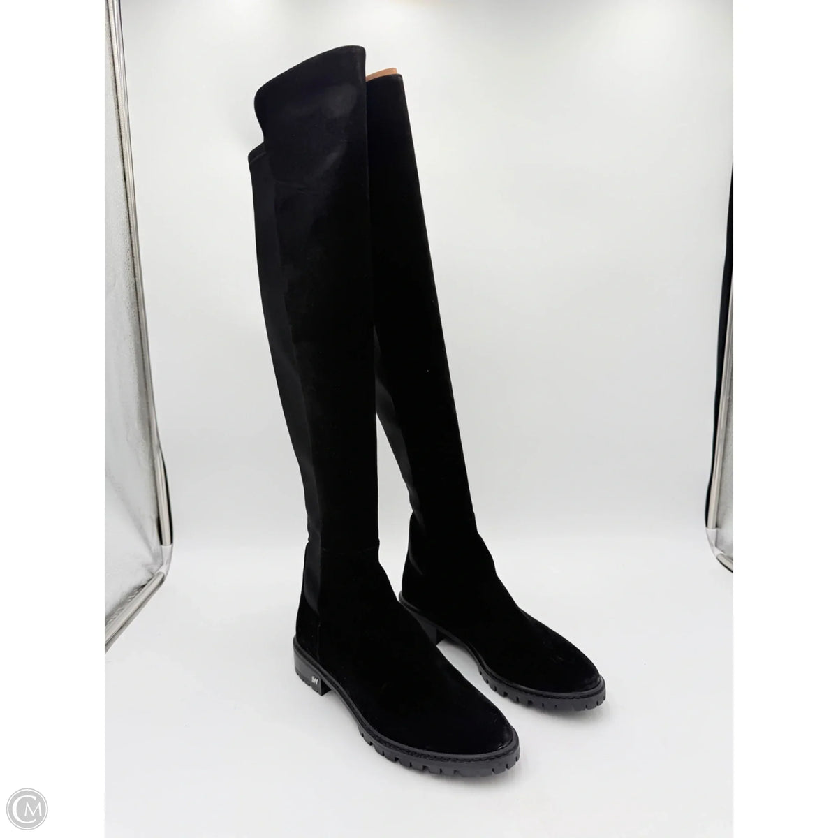 Boots Designer By Stuart Weitzman In Black, Size: 7.5