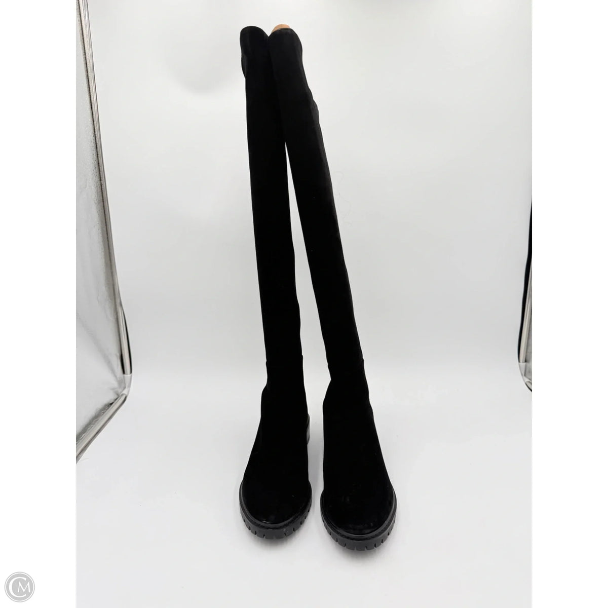 Boots Designer By Stuart Weitzman In Black, Size: 7.5