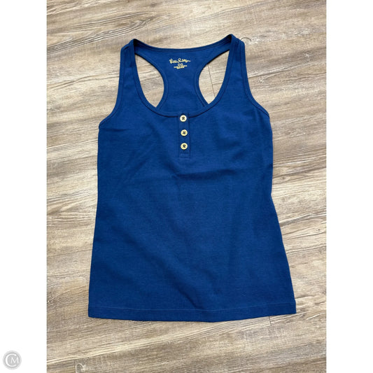 Top Sleeveless Designer By Lilly Pulitzer In Blue, Size: Xxs