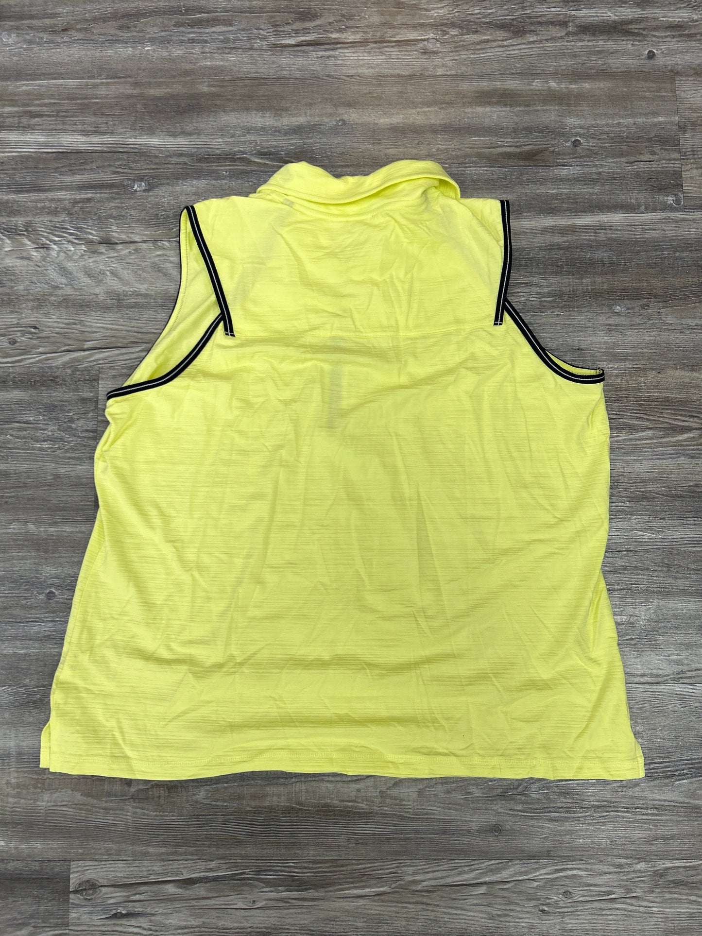 Top Sleeveless By Talbots In Yellow, Size: 2x