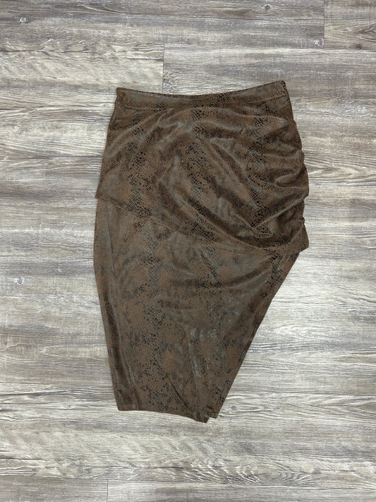 Skirt Mini & Short By Do + Be  In Snakeskin Print, Size: M