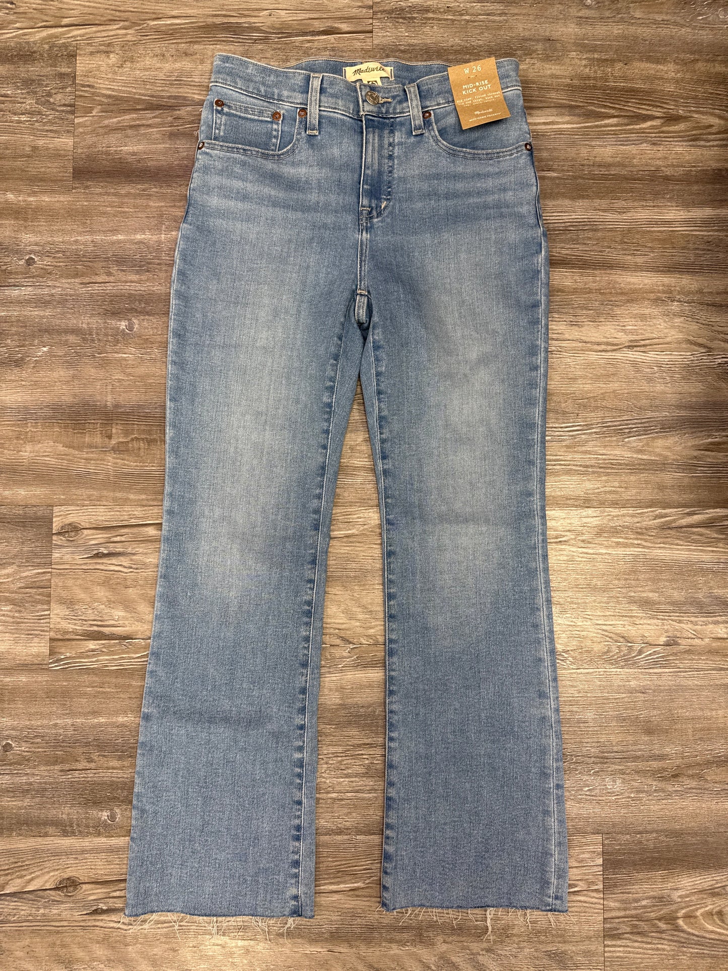 Jeans Straight By Madewell In Blue Denim, Size: 2