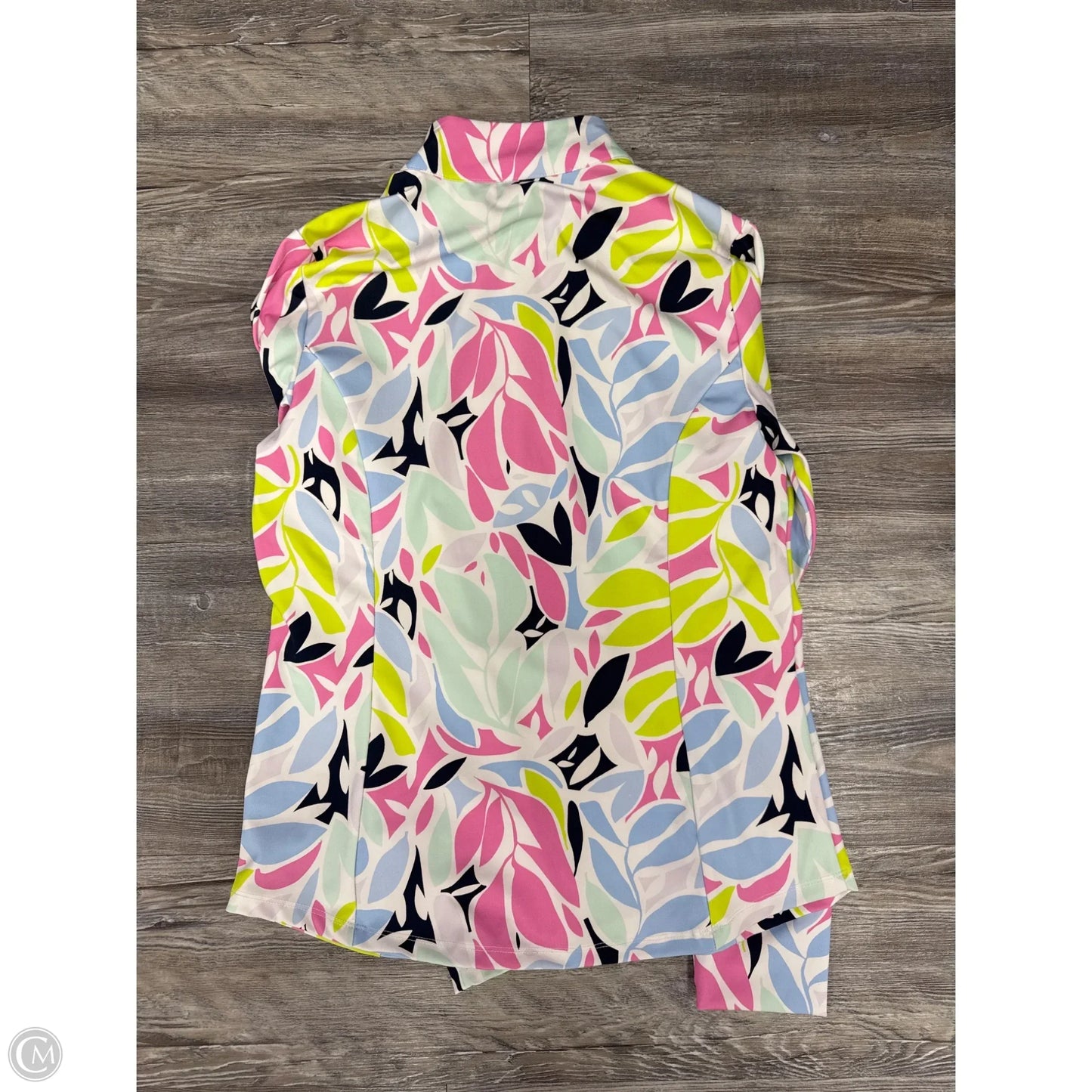 Athletic Top Long Sleeve Collar By Tommy Bahama In Multi-colored, Size: L