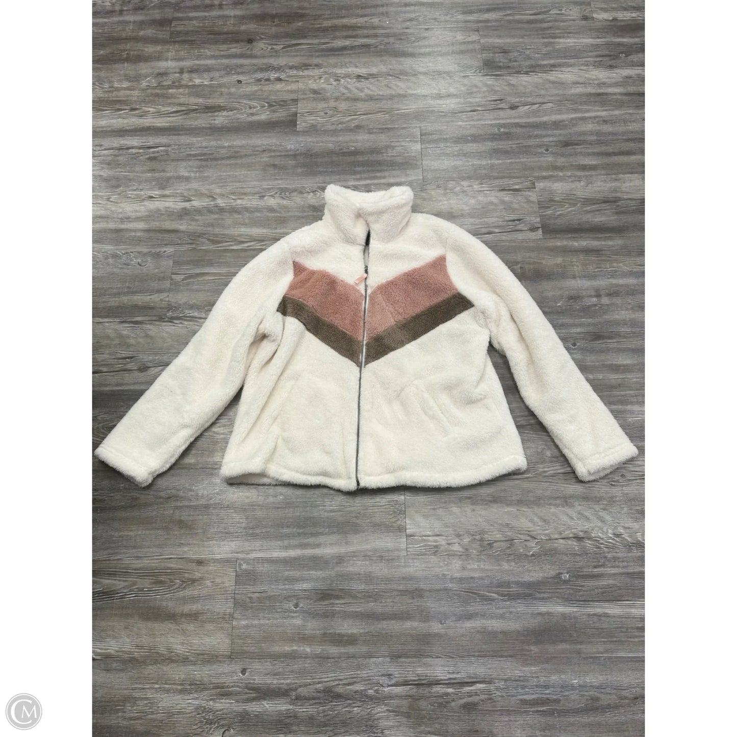 Jacket Faux Fur & Sherpa By Torrid In Ivory, Size: 2x