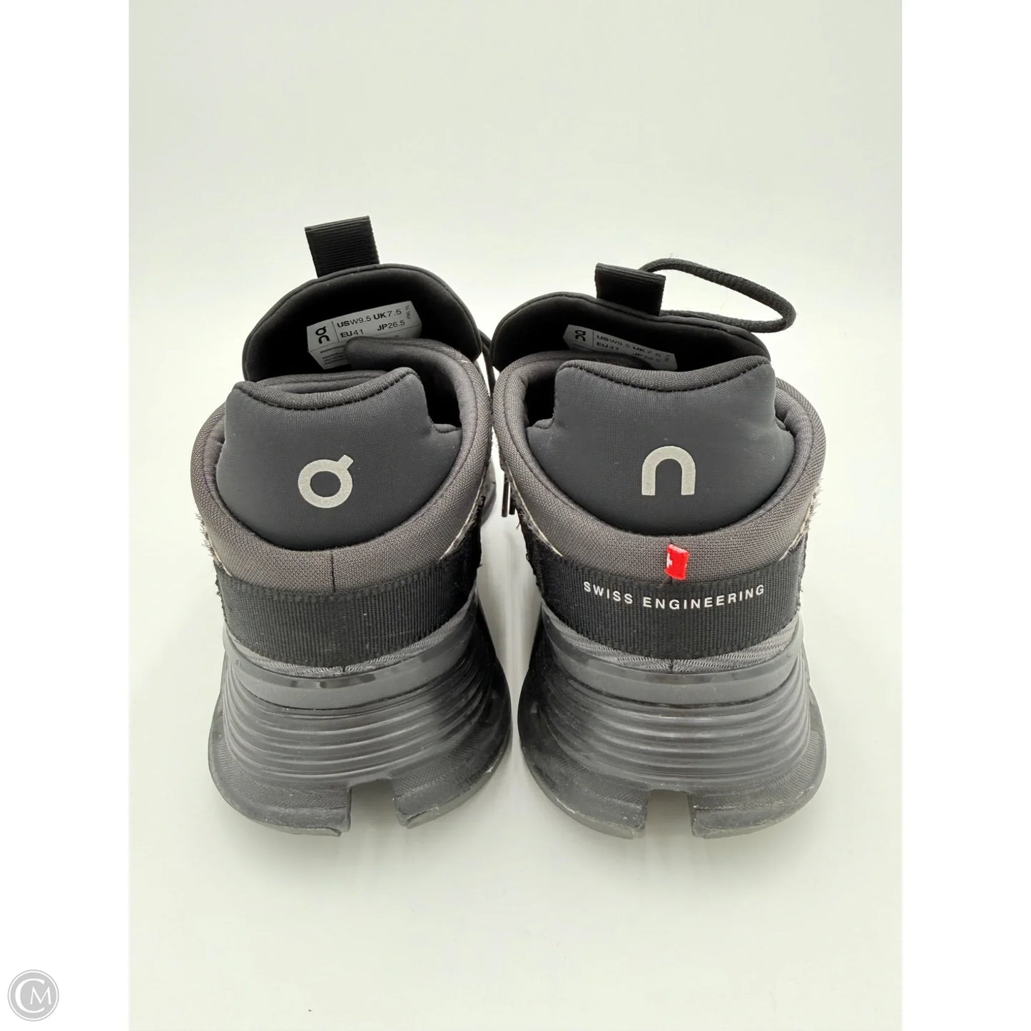 Shoes Athletic By On Cloud In Black & Grey, Size: 9.5