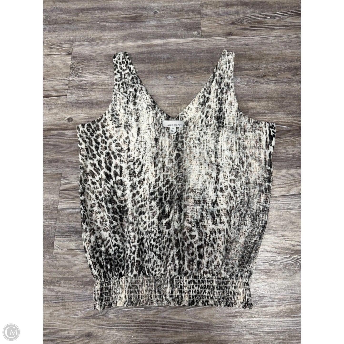 Top Sleeveless By Allison Joy In Animal Print, Size: Xs