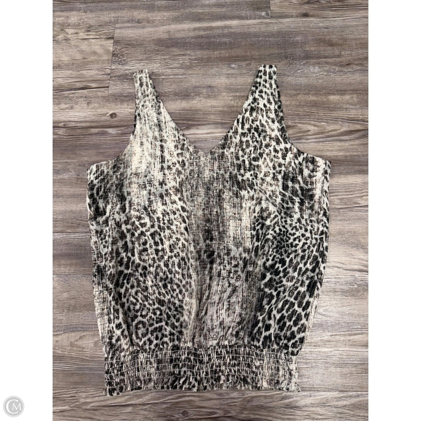 Top Sleeveless By Allison Joy In Animal Print, Size: Xs