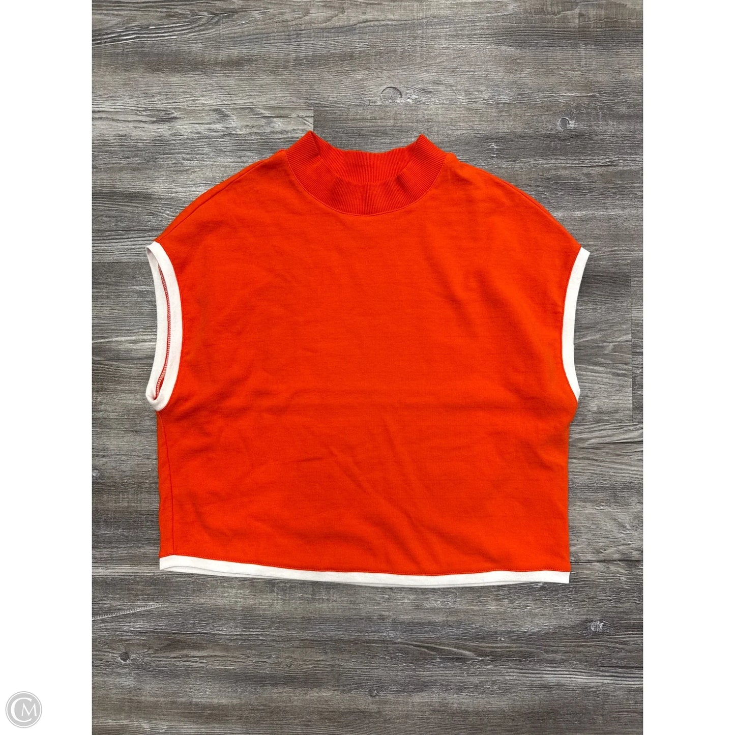 Top Sleeveless By Maeve In Orange, Size: M