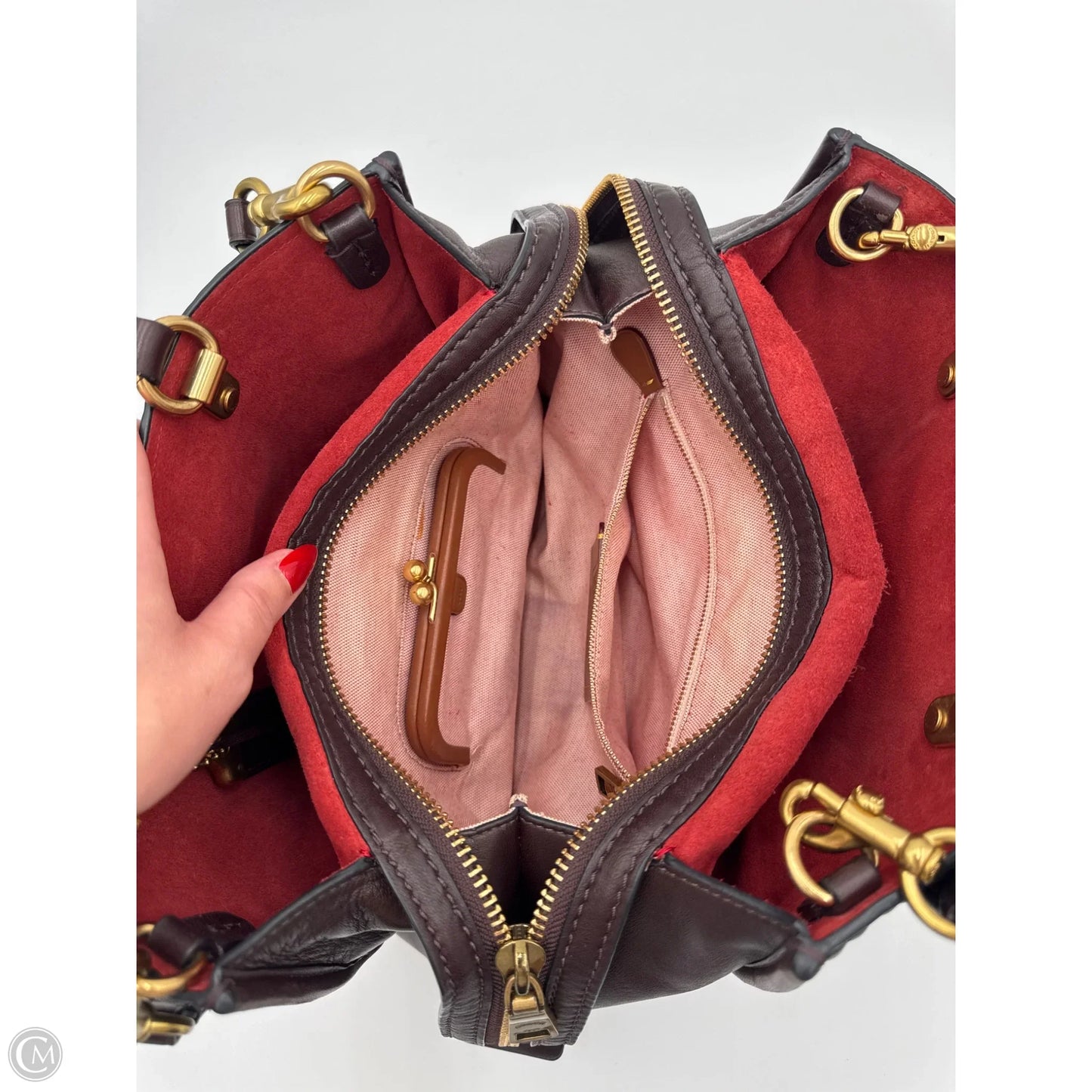 Handbag Designer By Coach, Size: Large