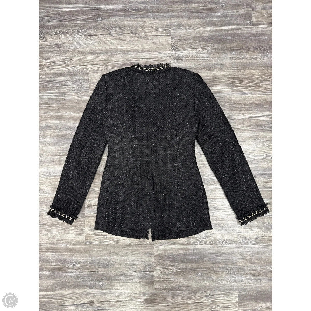 Blazer By Boston Proper In Black & Gold, Size: 0