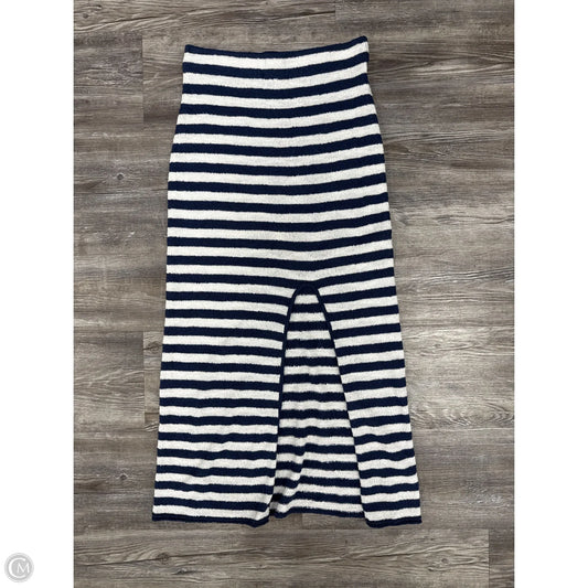 Skirt Midi By Free People In Blue & White, Size: Xs