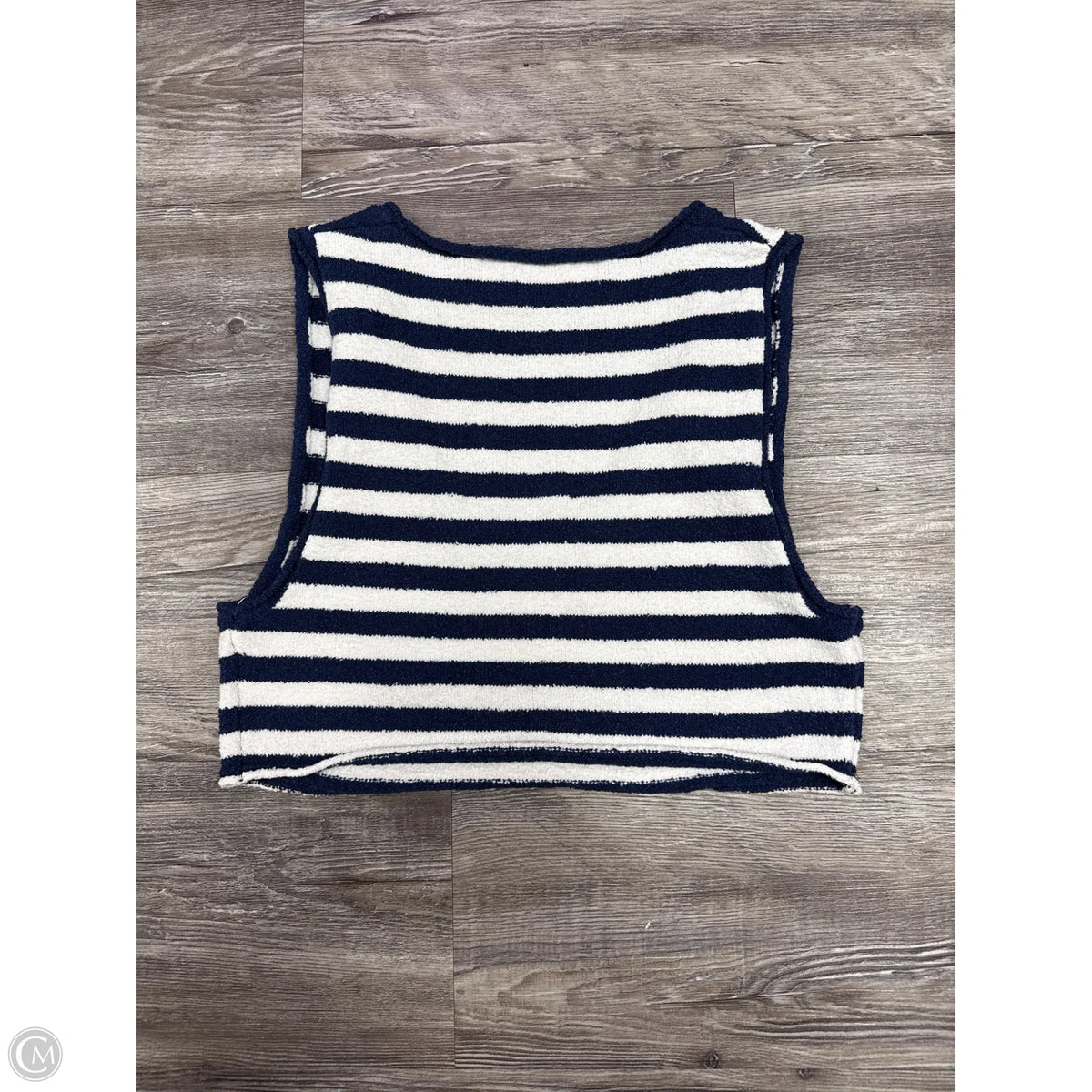 Top Sleeveless Basic By Free People In Blue & White, Size: Xs
