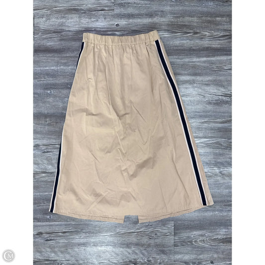 Skirt Midi By Maeve In Tan, Size: Xxs