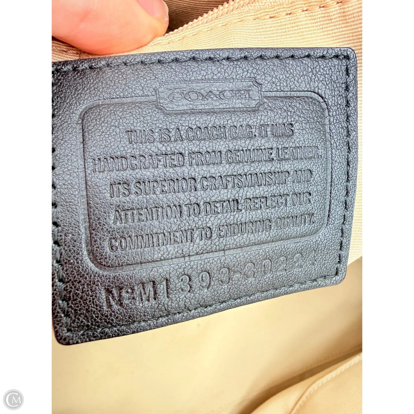 Handbag Designer By Coach, Size: Large