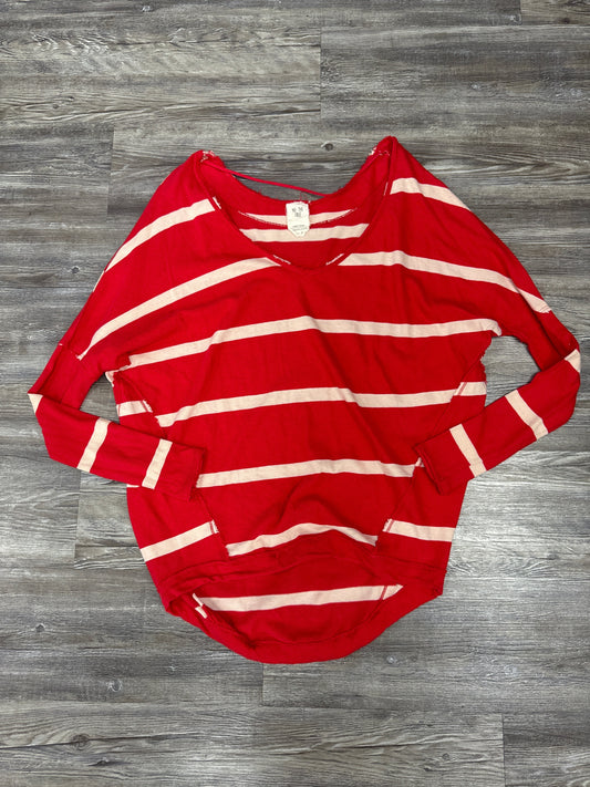 Top Long Sleeve By We The Free In Striped, Size: Xs