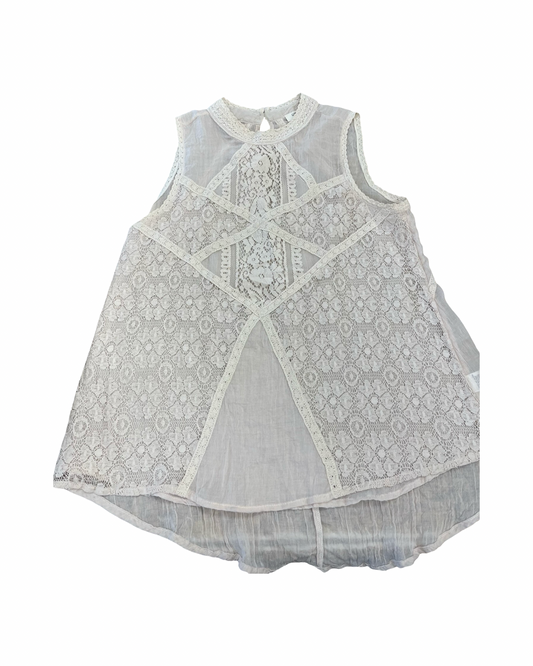 Top Sleeveless By Umgee In Cream, Size:S