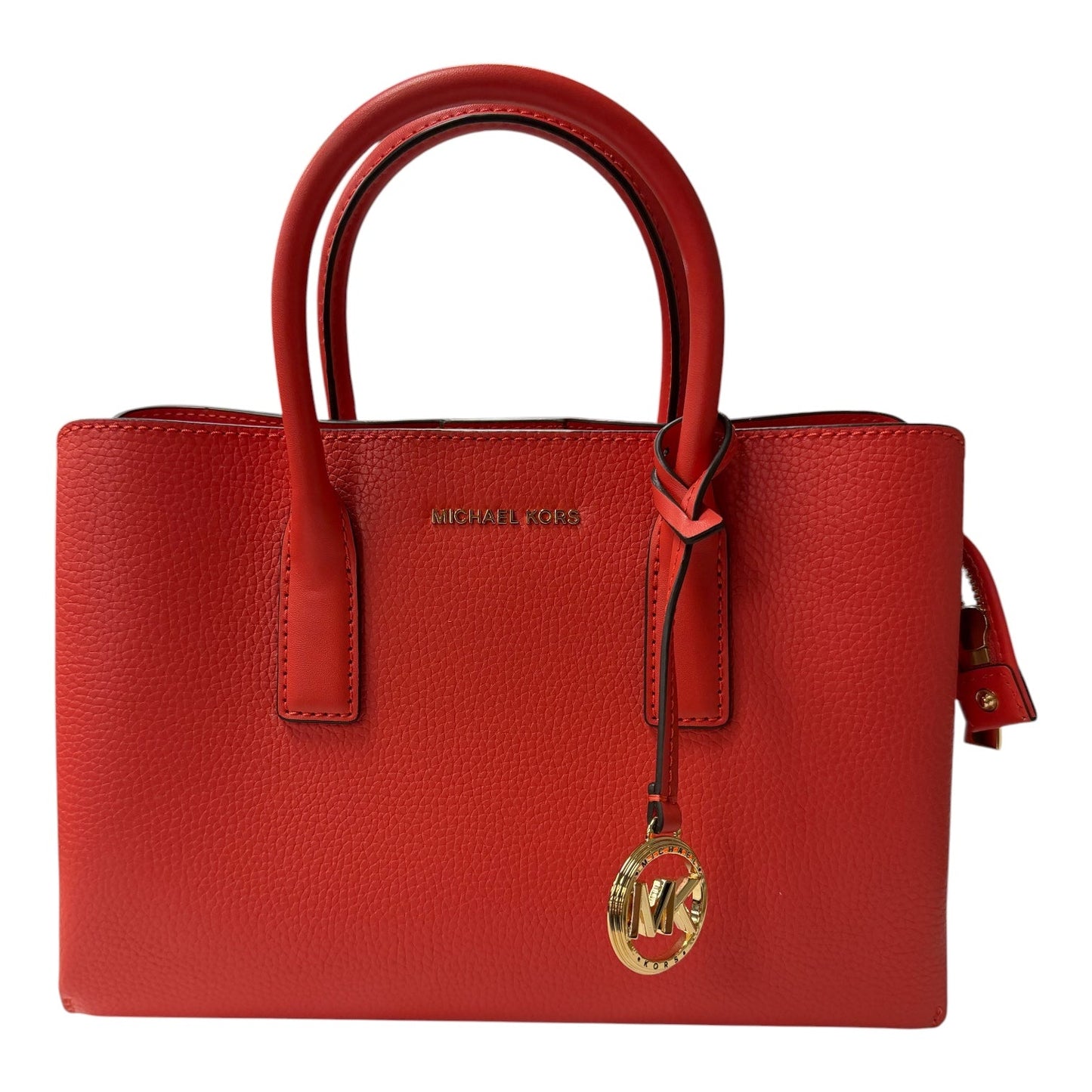 Handbag Designer By Michael Kors In Orange, Size:Medium