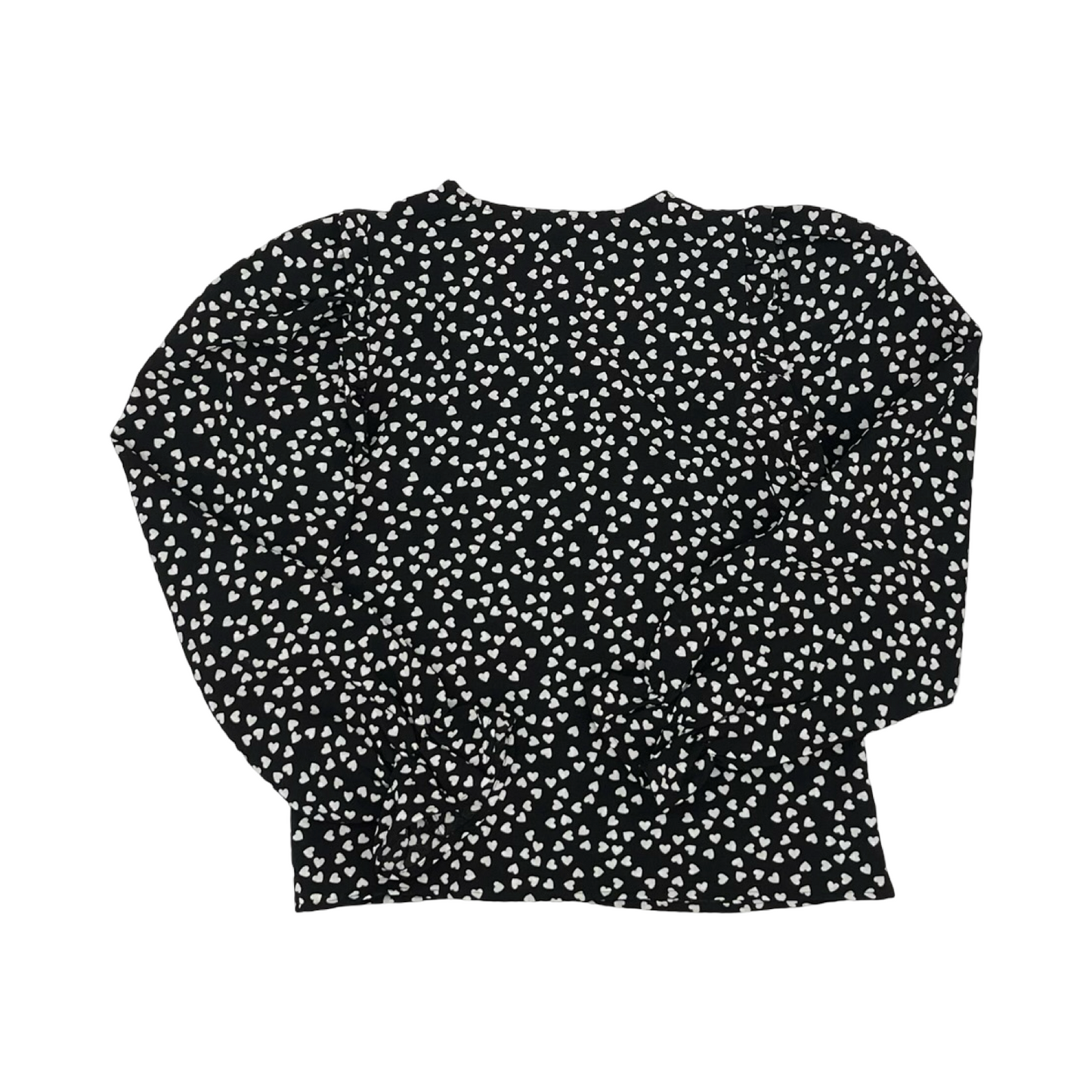 Blouse Ls By Vero Moda In Black & White, Size:Xs
