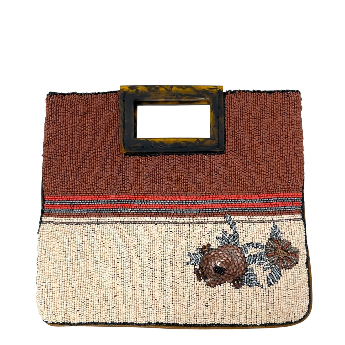 Beaded Clutch By Anthropologie, Size: Medium