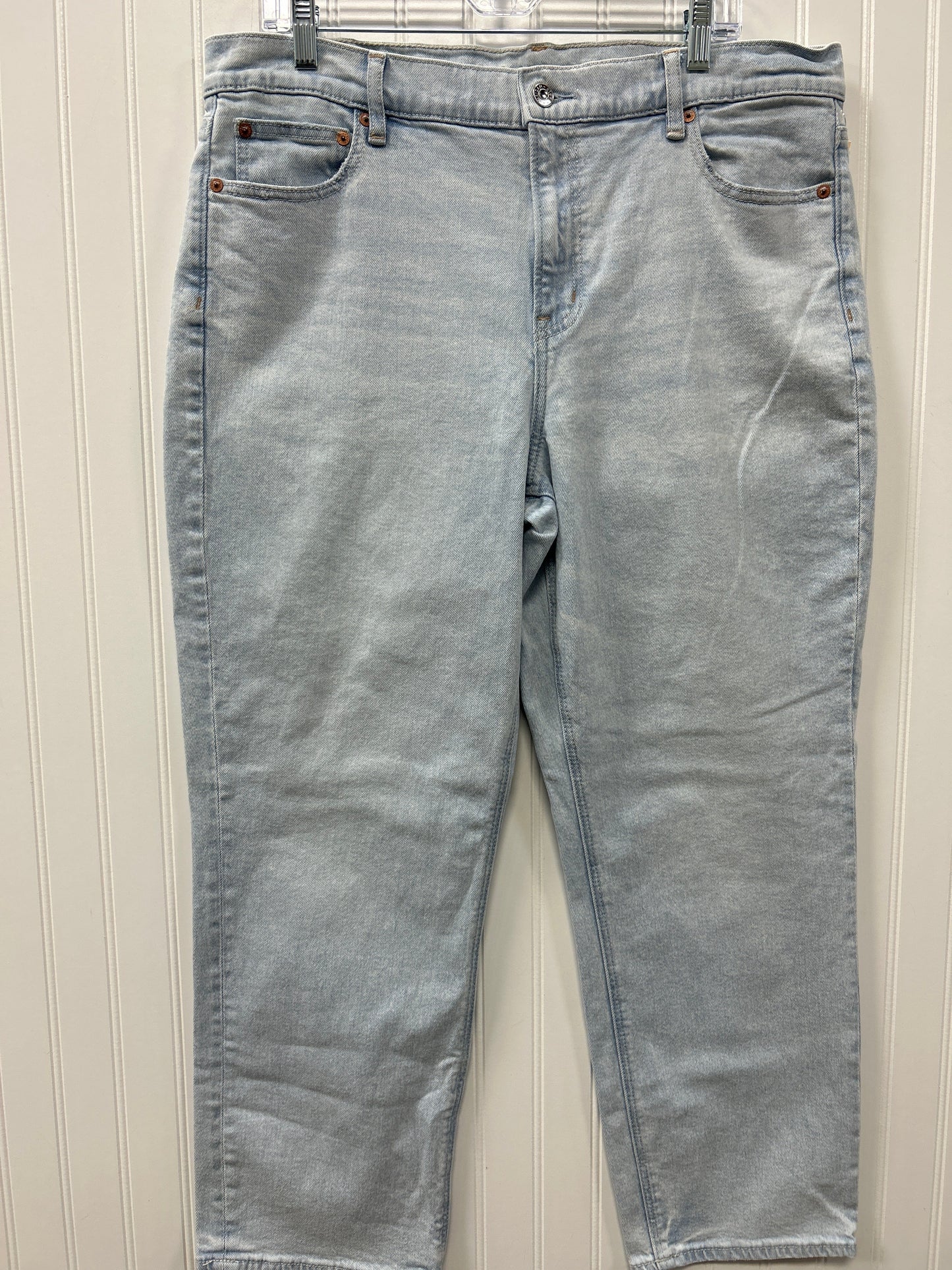 Jeans Straight By American Eagle In Blue Denim, Size:16