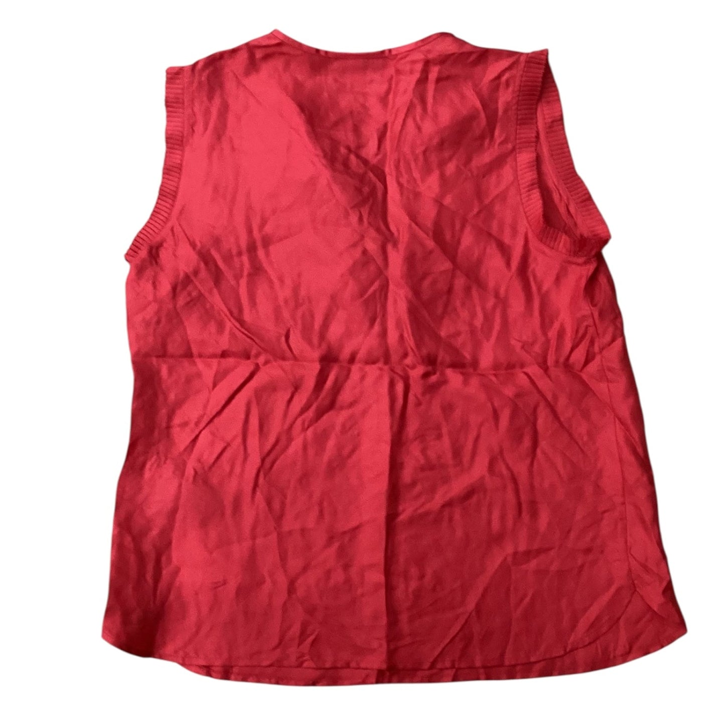Blouse Sleeveless By J. Crew In Red, Size:8