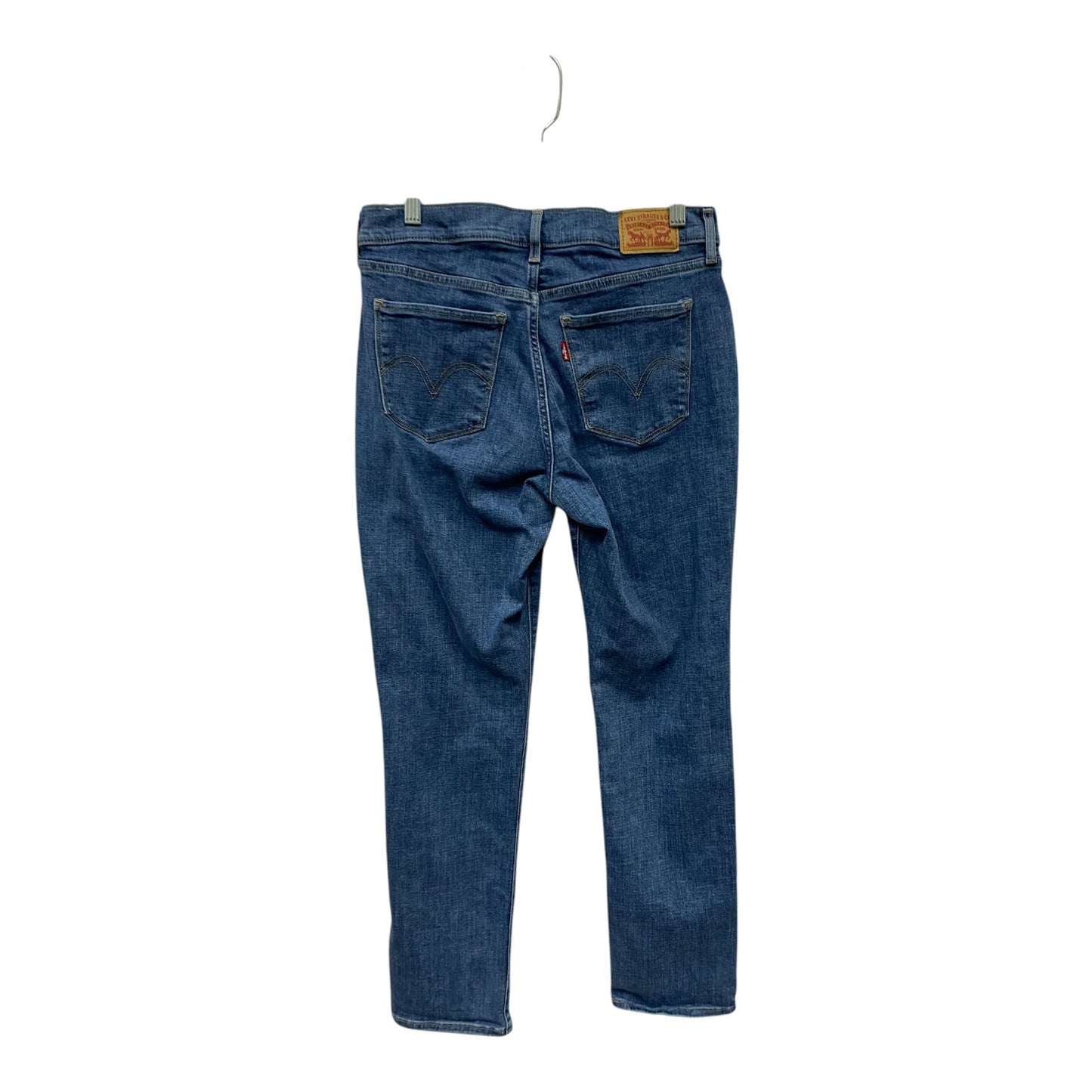 Jeans Straight By Levis In Blue Denim, Size:6