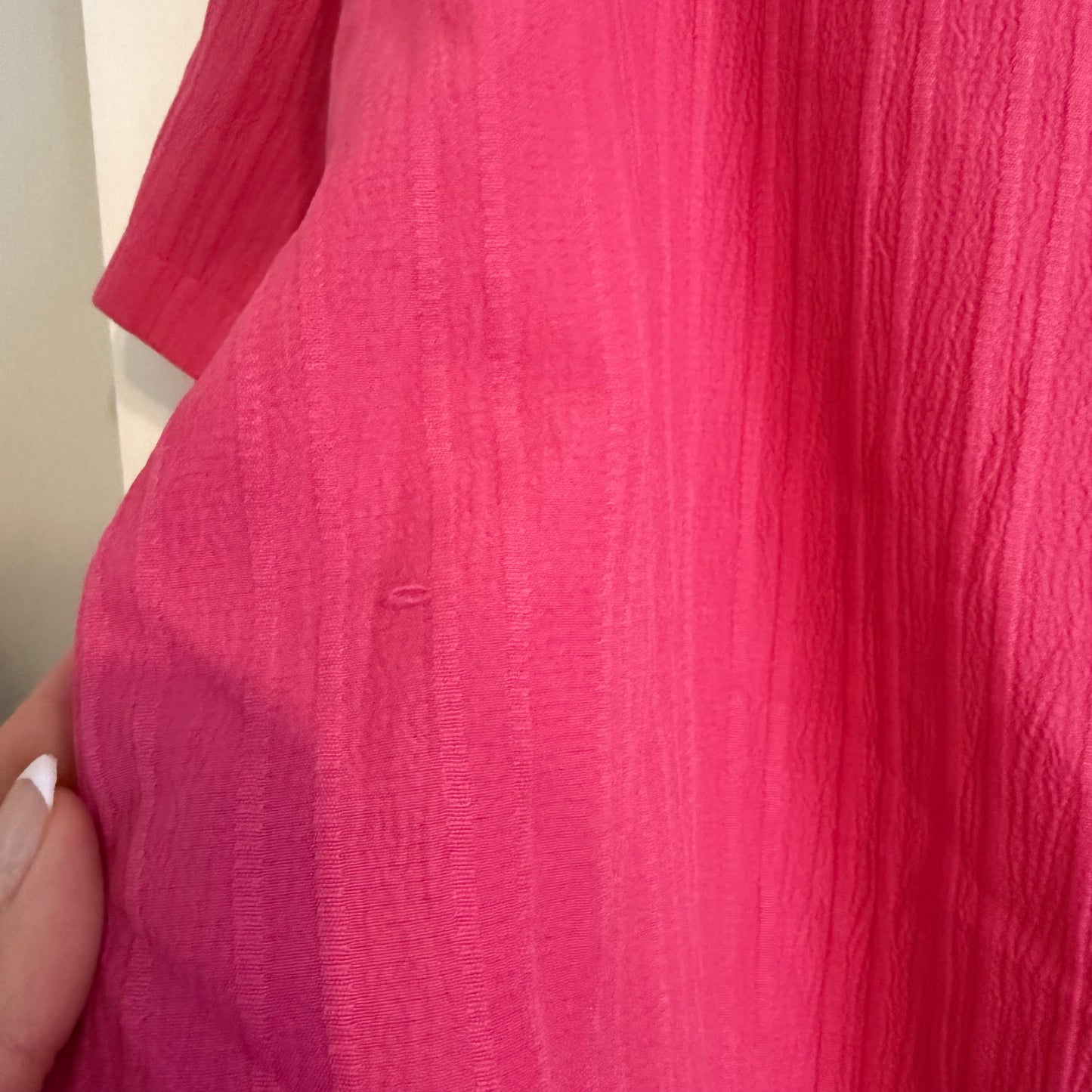 Top Short Sleeve By Shein In Pink, Size: M