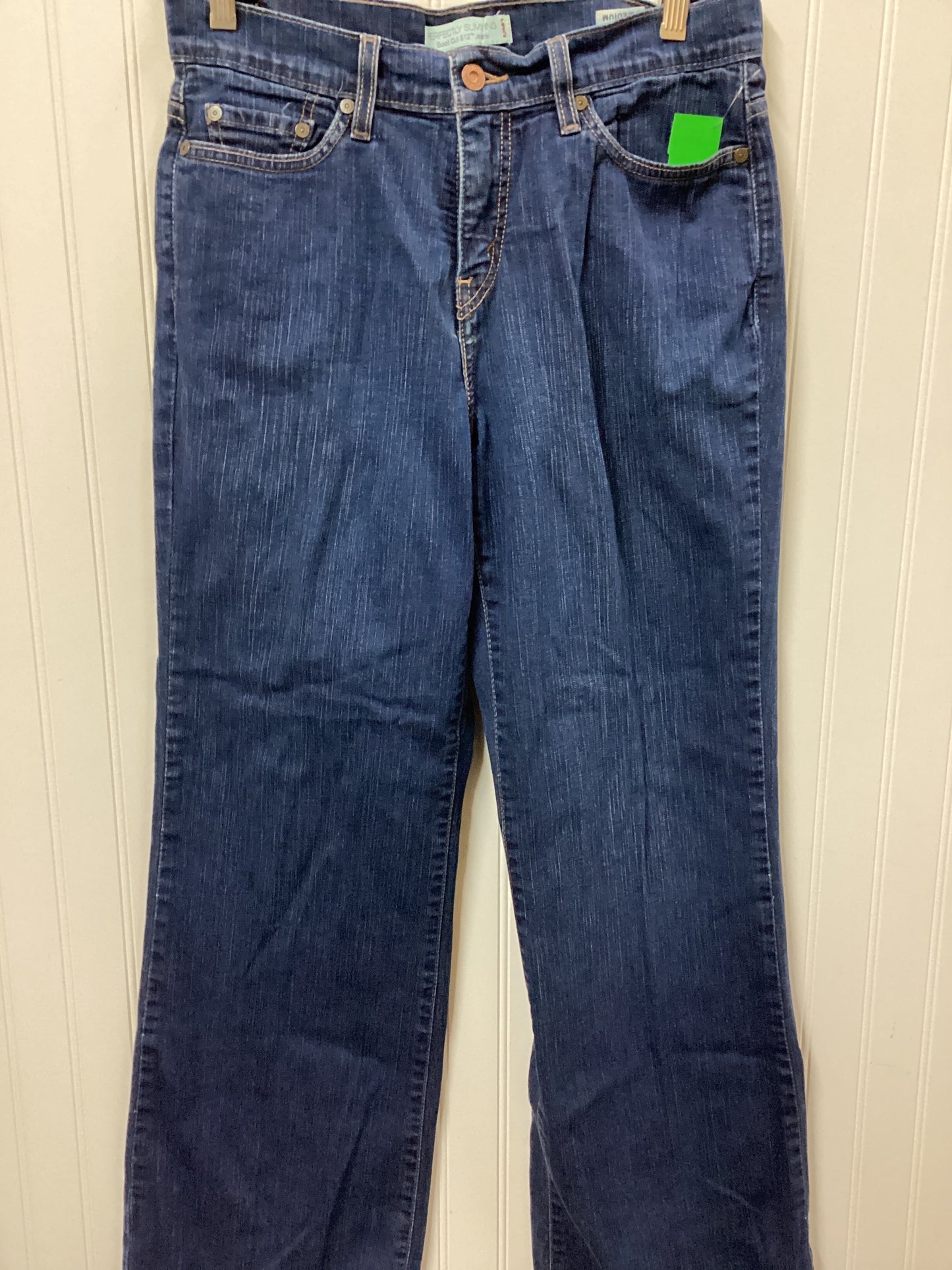 Jeans Boot Cut By Levis In Blue Denim, Size:8