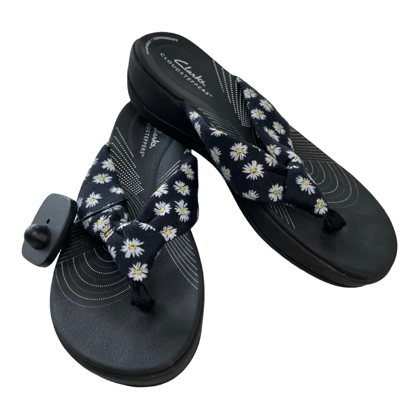 Sandals Flip Flops By Clarks In Floral Print, Size:7