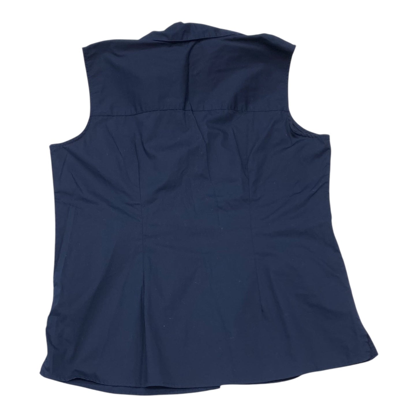 Top Sleeveless By Basic Editions In Navy, Size:L
