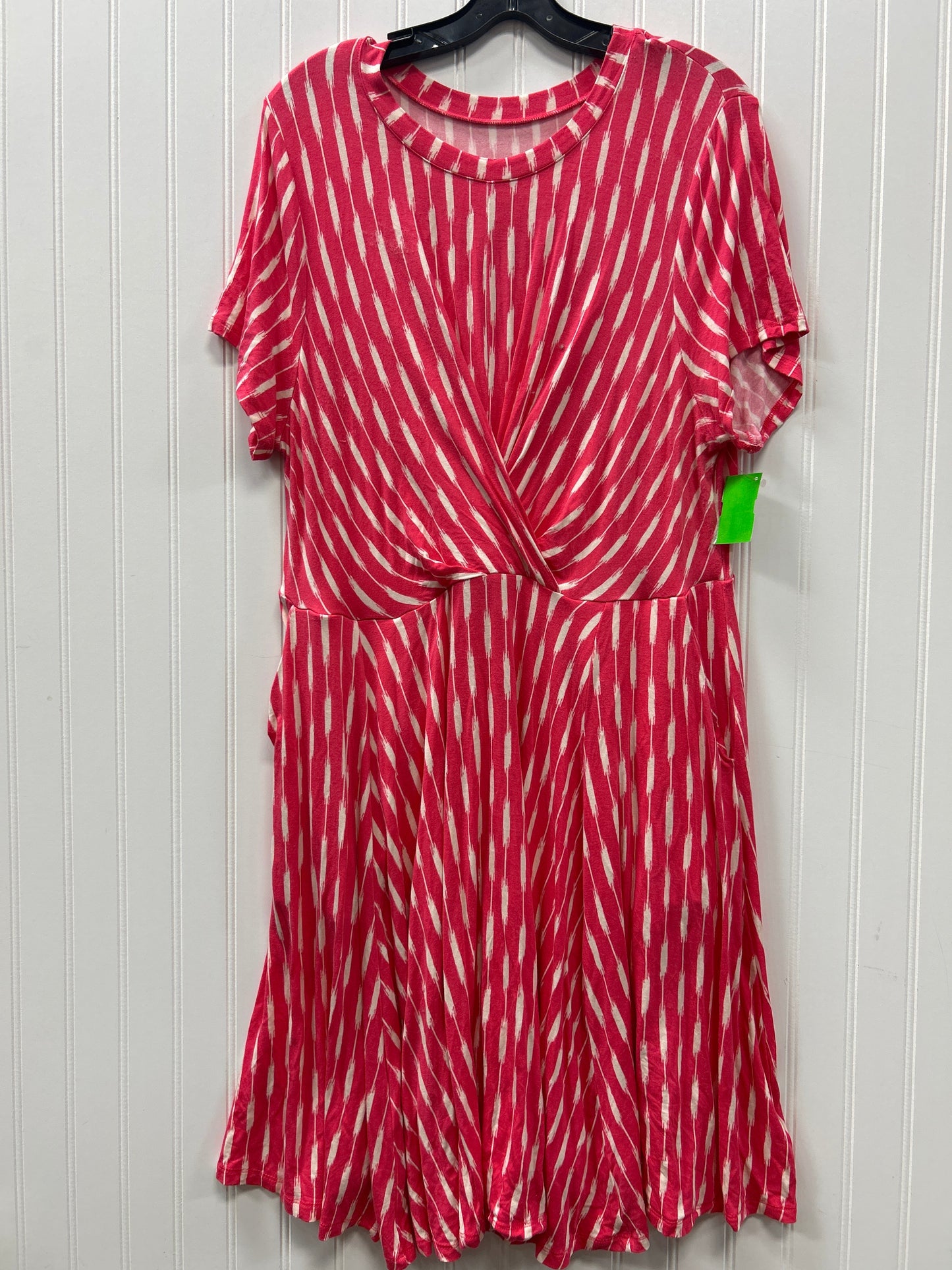 Dress Casual Midi By Torrid In Pink, Size:2X