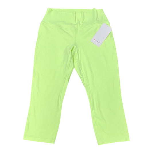 Athletic Leggings Capris By Lululemon In Green, Size:12