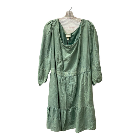 Dress Casual Short By Ava & Viv In Green, Size:2X
