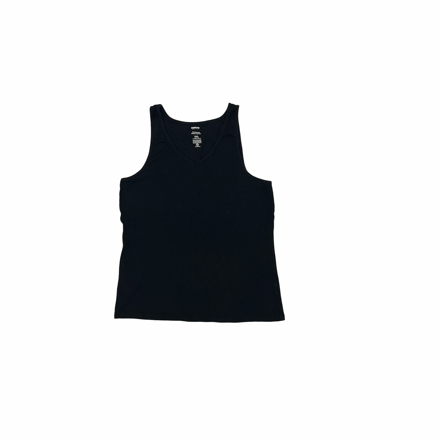 Tank Top By Sonoma In Black, Size:Xxl