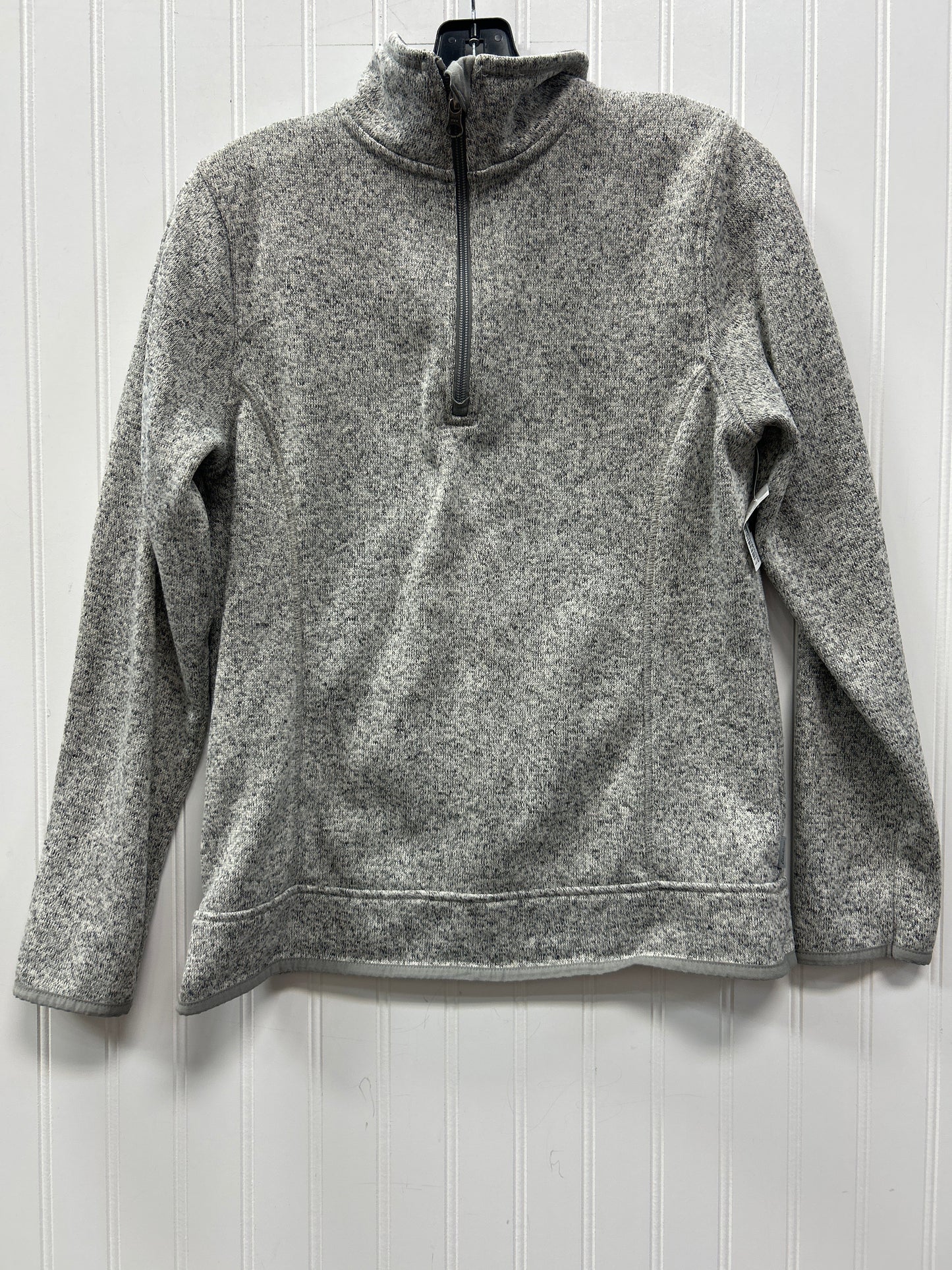 Athletic Sweatshirt Collar By Eddie Bauer In Grey, Size:M
