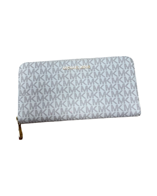 Wallet Designer By Michael Kors In Cream & Tan, Size:Large