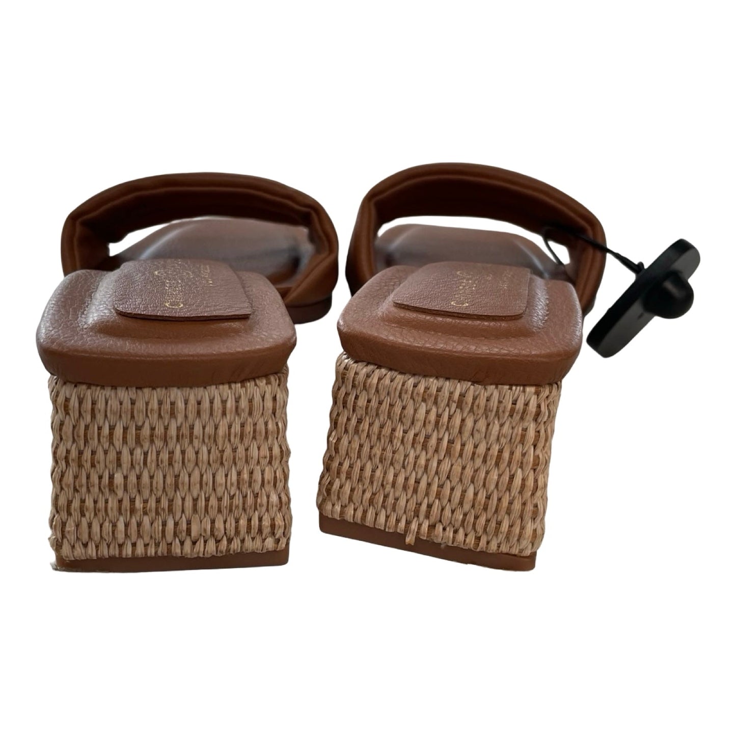 Sandals Heels Block By Chinese Laundry In Brown, Size:7.5