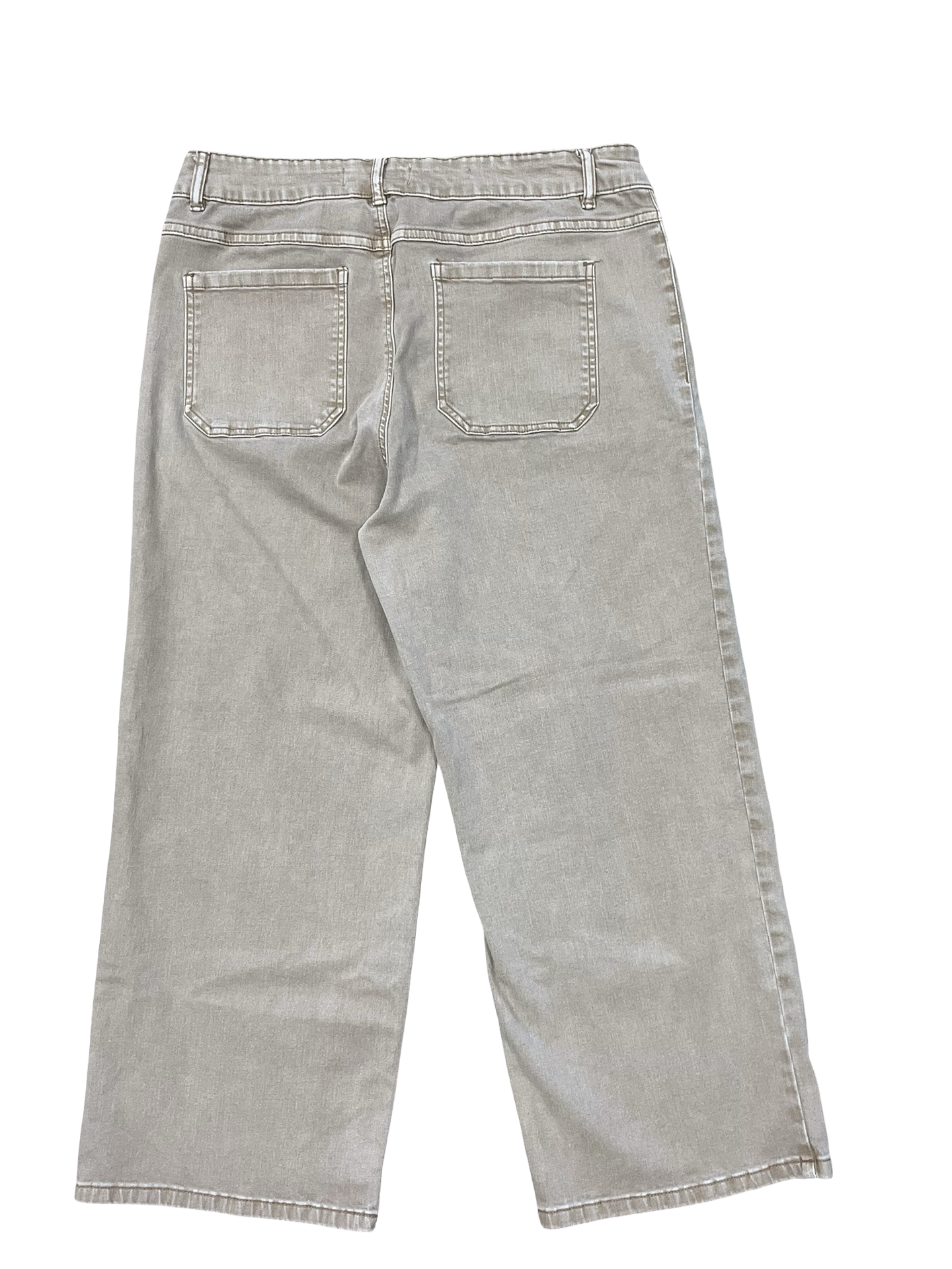 Pants Cropped By Clothes Mentor In Tan, Size:12