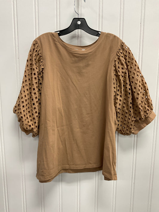 Top Ss By Gibson And Latimer In Tan, Size:Xxl