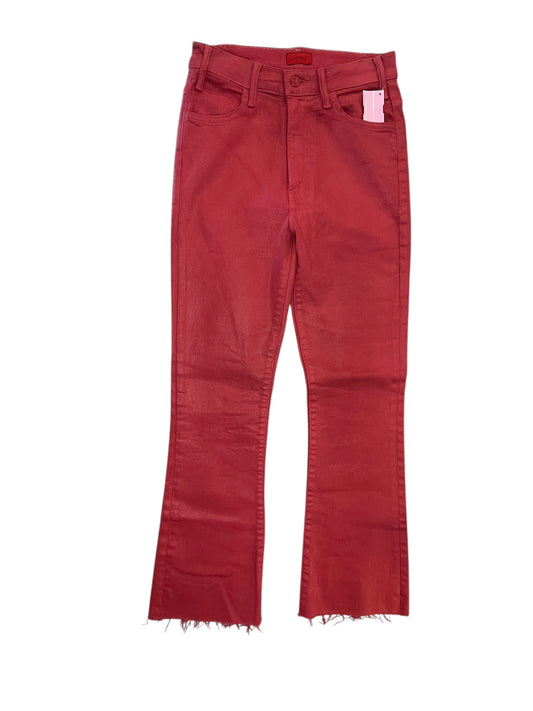 Jeans Cropped By Mother In Red Denim, Size:0
