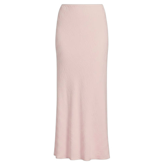 Light Linen Long Bias Skirt By Bryn Walker In Pink, Size: XXS