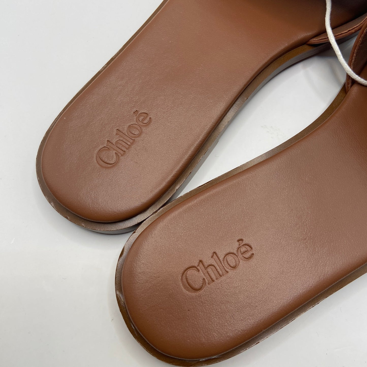 Sandals Luxury Designer By Chloe In Brown, Size: 7